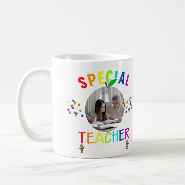Mug Photo de professeur spécial inspirant (Gauche)
