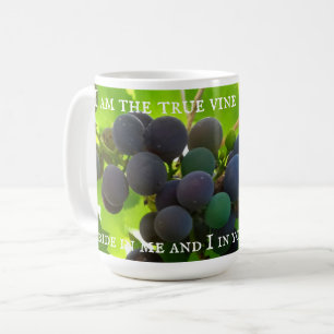 Mug Photo de Raisins Violets Évangile de Jean Bible Ve