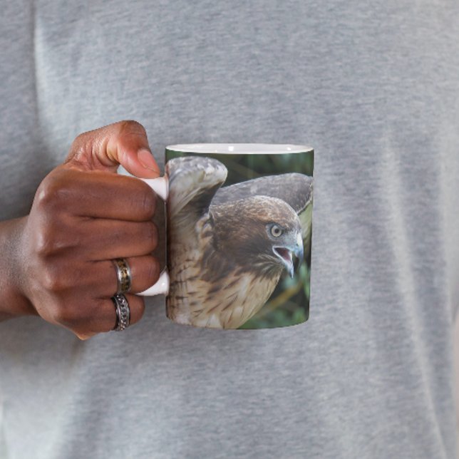 Mug Photo de rapace Buse à queue rousse (In Situ Held)