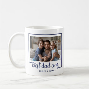 Mug Photo de script moderne Best Papa Ever