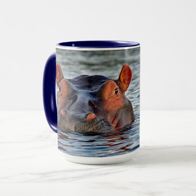 Mug Photo d'eau d'Hippo Faune (Devant gauche)