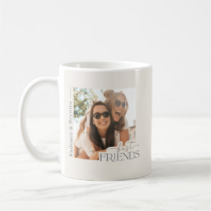 Mug Photo des meilleures amies de la typographie moder