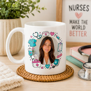 Mug Photo d'infirmière fantaisiste 