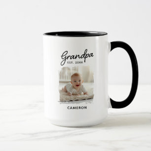 Mug Photo du grand-père et du petit-fils Date de créat