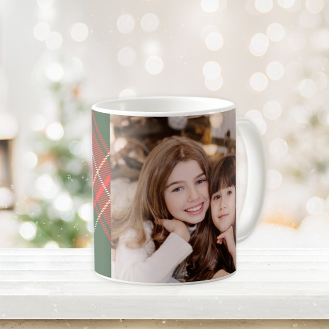 Mug Photo du nom de famille de Noël (Créateur téléchargé)