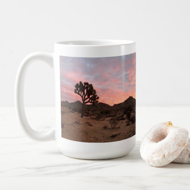 Mug Photo du parc national Sunrise Joshua Tree (Avec donut)