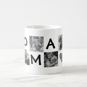 Mug Photo en noir et blanc pour grand-mère ou grand-p