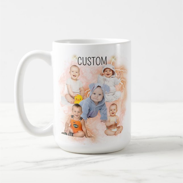 Mug Photo Enfant Personnalisée Bébé Face Gag Cadeau Po (Gauche)