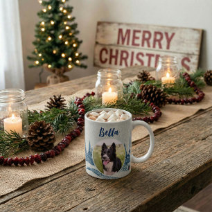 Mug Photo et nom du chien de la forêt d'hiver