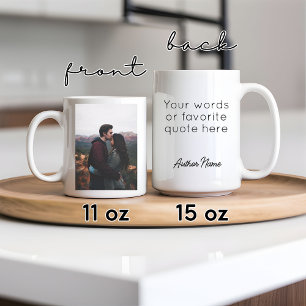 Mug Photo et nom personnalisés Mug, cadeau de Valentin