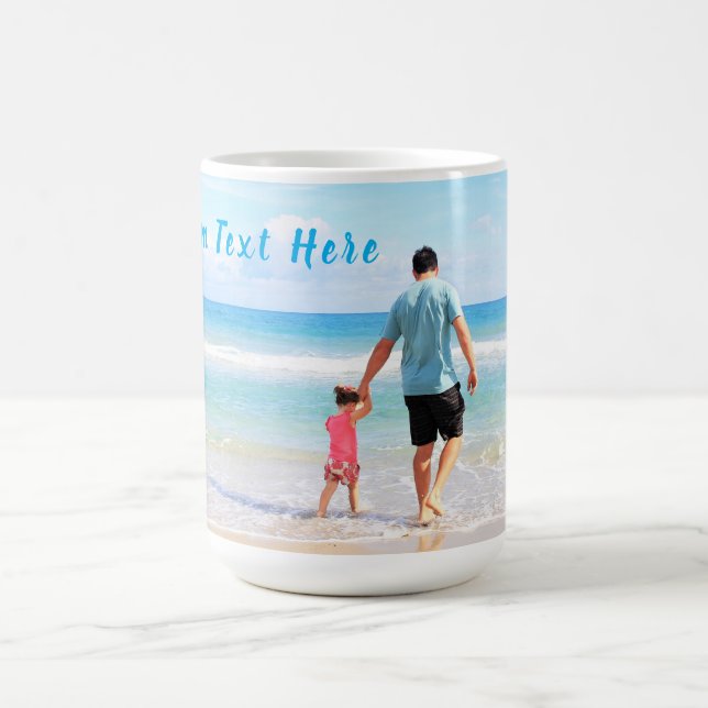 Mug Photo et texte personnalisés - Votre propre design (Centre)