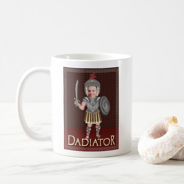Mug Photo faite sur commande drôle de papa de la fête (Avec donut)