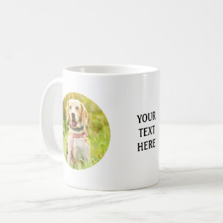 Mug Photo faite sur commande et texte ronds