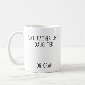 Mug Photo Like Père Like fille/fils Café
