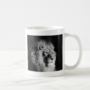 Mug Photo Lion noir et blanc