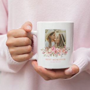 Mug Photo Meilleure Maman Florale Rose