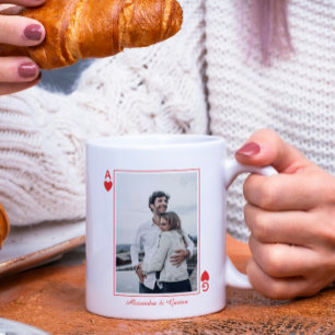 Mug photo minimaliste moderne cœur amour as simple