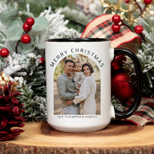 Mug Photo minimaliste moderne Joyeux café de Noël