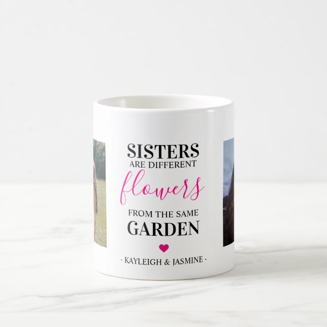 Mug Photo moderne mignonne fille soeur (Centre)