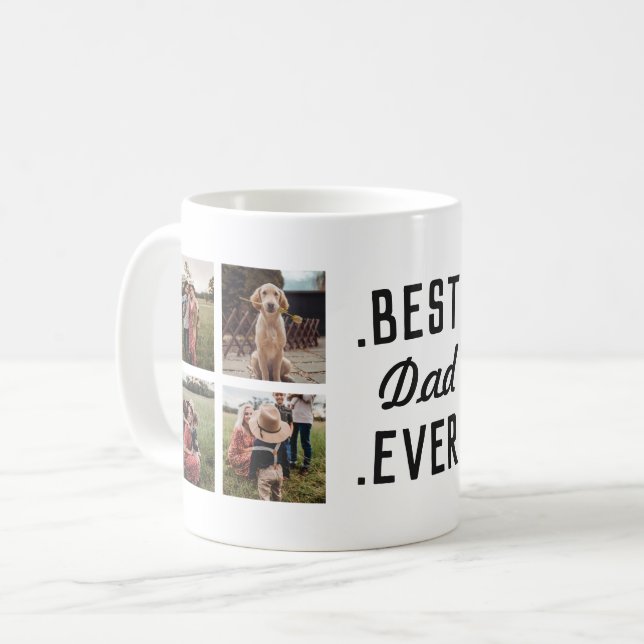 Mug Photo Musique personnalisée Meilleur Papa Jamais (Devant gauche)