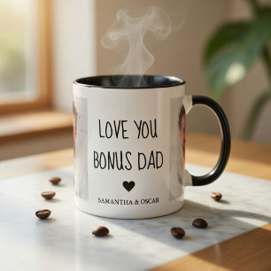 Mug Photo Papa avec Bonus Personnalisé   Beau-Père