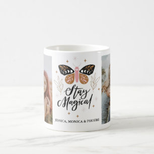 Mug photo papillon "Restez magique"
