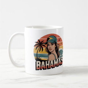 Mug Photo personnalisé Rétro Bahamas Plage Tropicale  