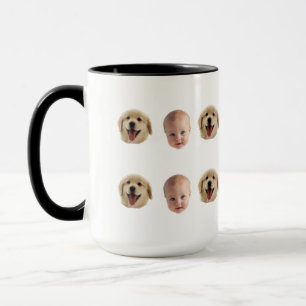 Mug photo personnalisée avec visage de famille mig