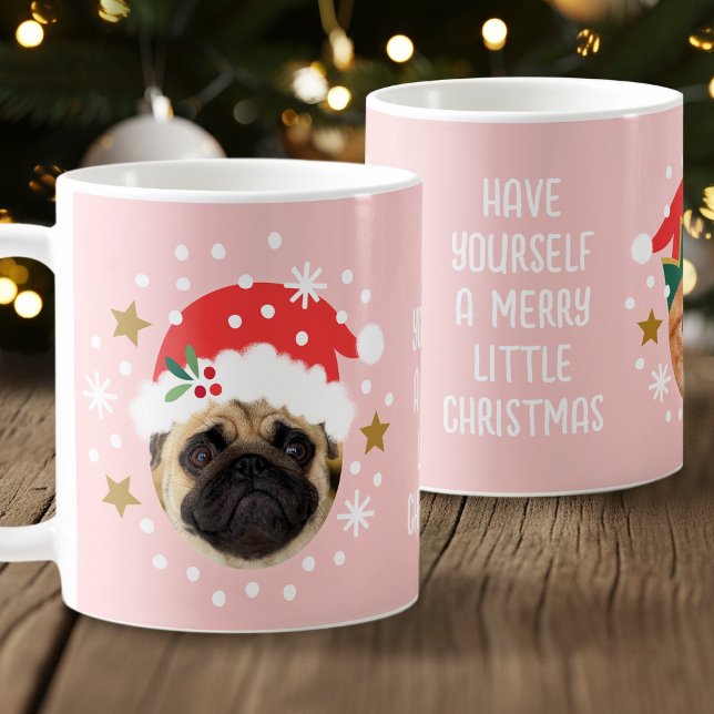 Mug Photo personnalisée de Noël Funky Elf Père Noël Pe (Créateur téléchargé)