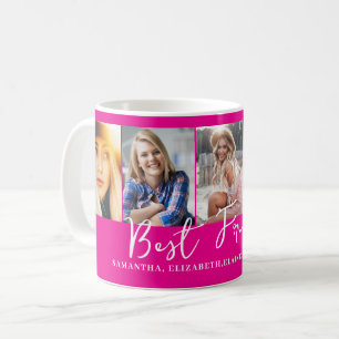 Mug Photo personnalisée des meilleurs amis en rose