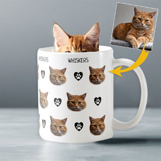 Mug Photo personnalisée du visage de chat