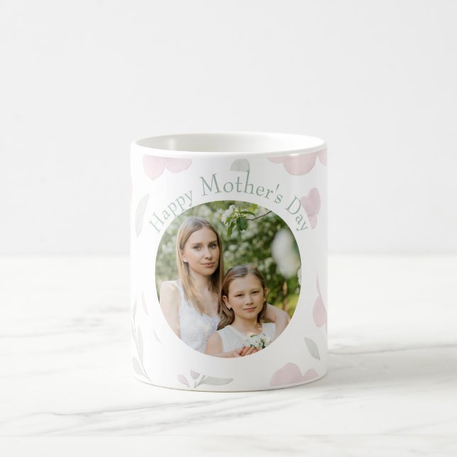 Mug Photo personnalisée et texte de la fête des mères  (Centre)