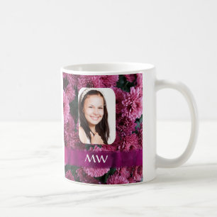 Mug Photo personnalisée florale rose