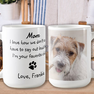 Mug Photo personnalisée Funny Chien Maman