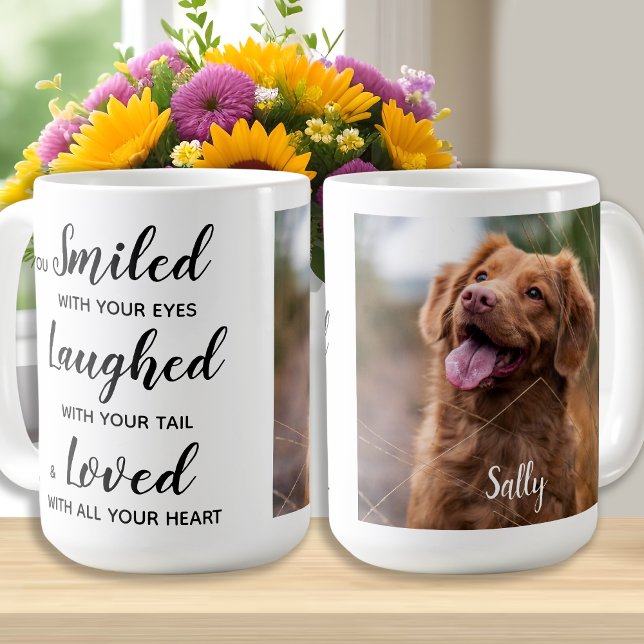 Mug Photo personnalisée Garde-pots Pet Memorial Coffee (Créateur téléchargé)