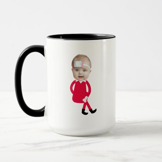 Mug Photo personnalisée idée cadeau de Noël, cadeau po (Gauche)