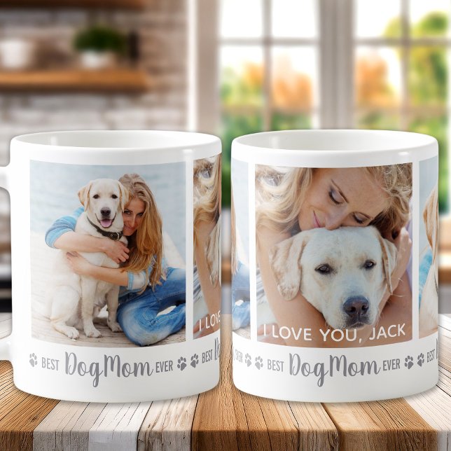 Mug Photo personnalisée Meilleur chien Maman jamais (Créateur téléchargé)