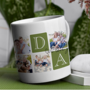 Mug Photo personnalisée Papa Love 7 Collage photo