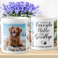 Photo personnalisée Pet Memorial Chien Empreinte d