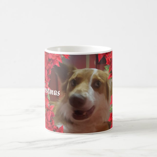 Mug Photo personnalisée pour animaux Noël (Centre)