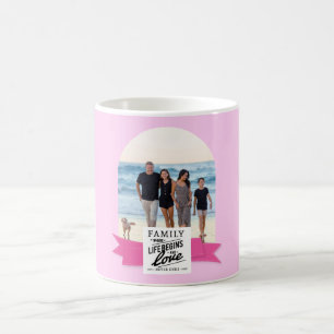 Mug Photo personnalisée ruban de famille de citation m