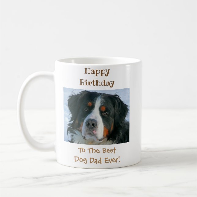 Mug Photo pour animaux de compagnie du meilleur papa d (Gauche)