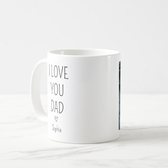 Mug Photo simple de première Fête des pères (Devant gauche)