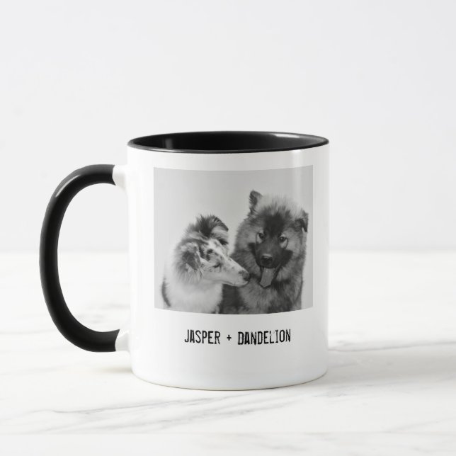 Mug Photo simple, moderne personnalisée pour animaux d (Gauche)