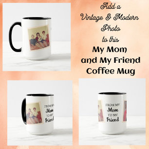 Mug Photo vintage et moderne   De maman au meilleur am