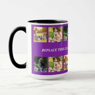 Mug photocollage et texte