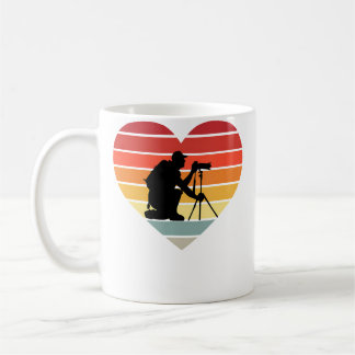 Mug Photograph Camera Vintage Heart I Love Photography