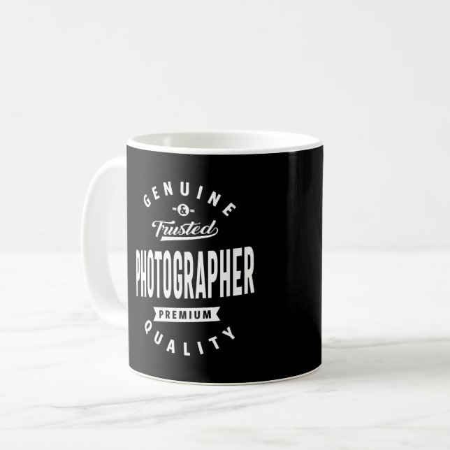 Mug Photographe Travail Titre du travail Cadeau (Devant gauche)