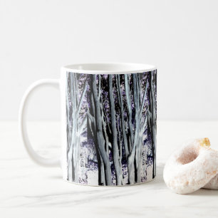 Mug Photographie d'art violet Forest Tree violet Grey
