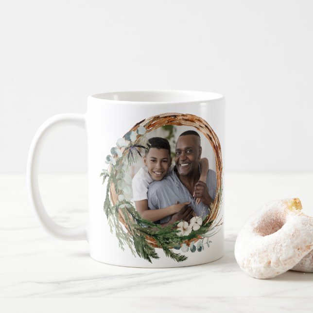 Mug Photographie de feuillage de script grand-père mod (Avec donut)
